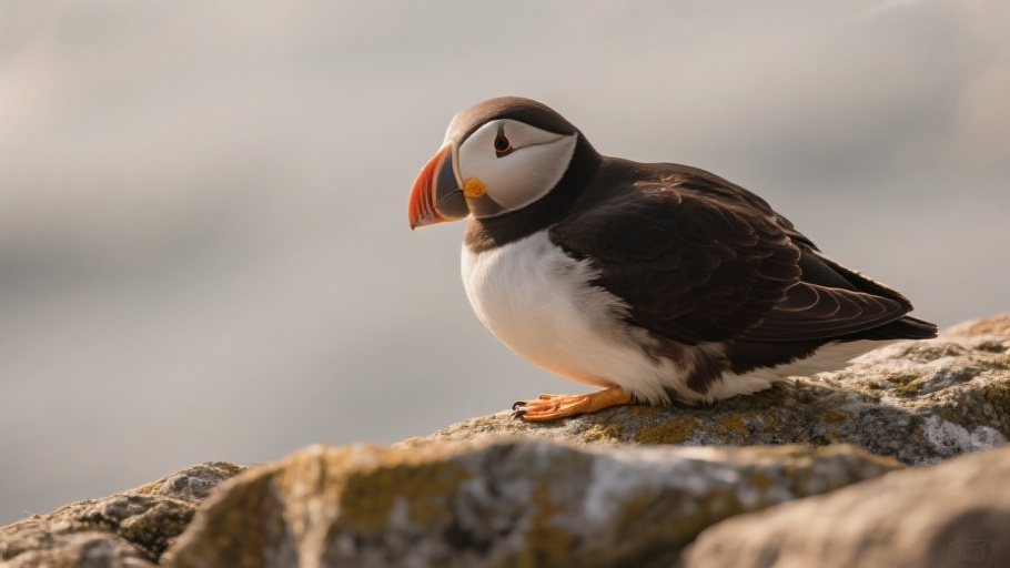 Atlantic Puffin in natural habitat