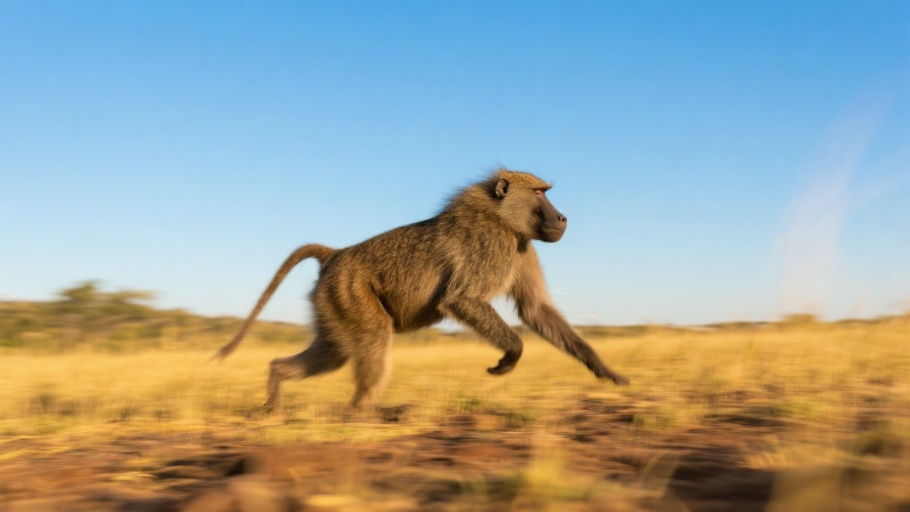 Baboon (Olive) in natural habitat