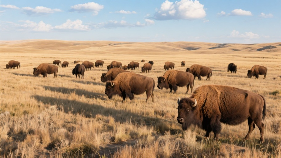 Bison (American) in natural habitat