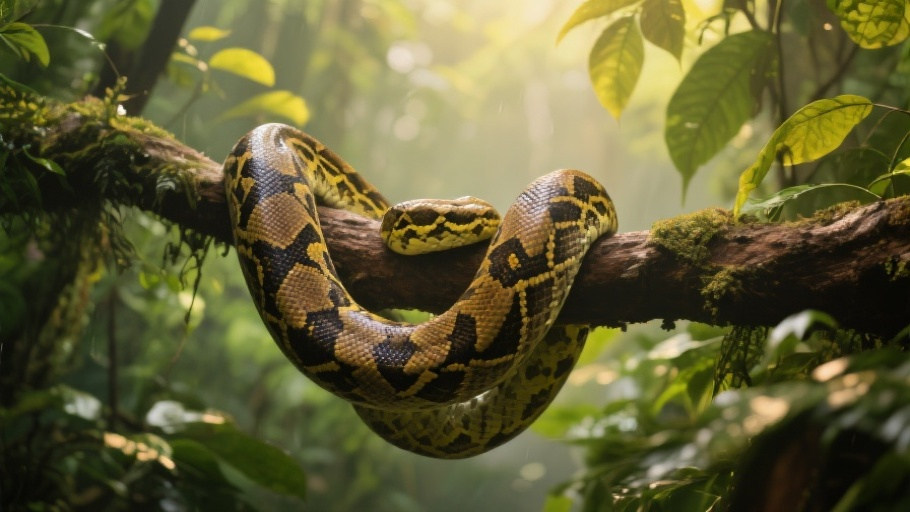 Boa Constrictor in natural habitat