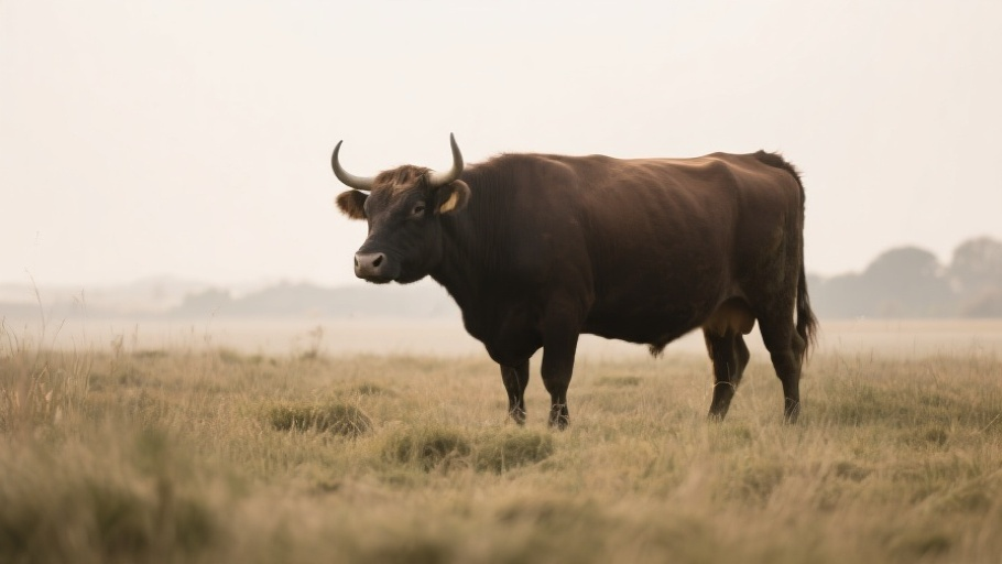 Bull (Domestic) in natural habitat