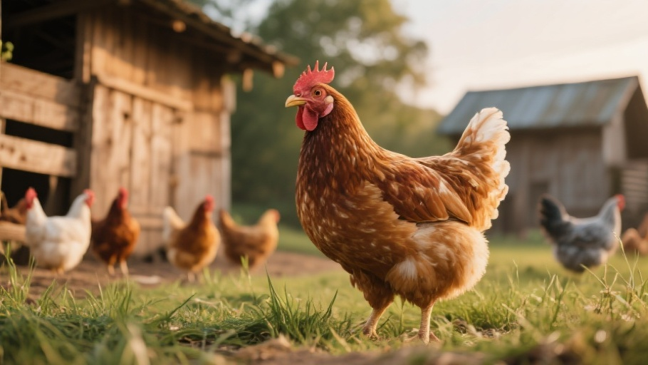 Chicken (Domestic) in natural habitat