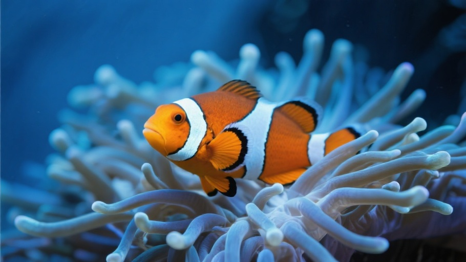 Clownfish (Ocellaris) in natural habitat