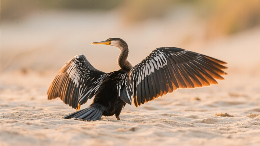 Darter (Anhinga) in natural habitat