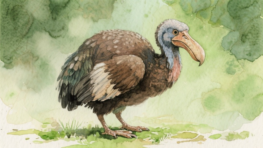 Dodo in natural habitat