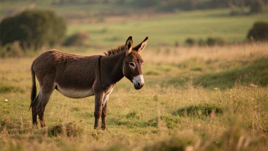 Domestic Donkey in natural habitat