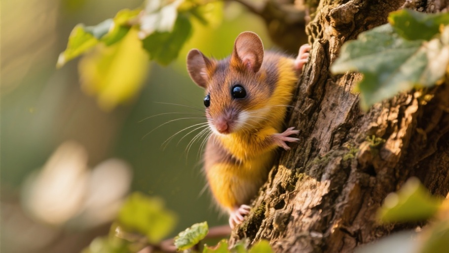 Dormouse (Edible) in natural habitat