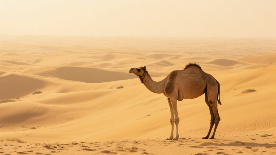 Dromedary Camel in natural habitat
