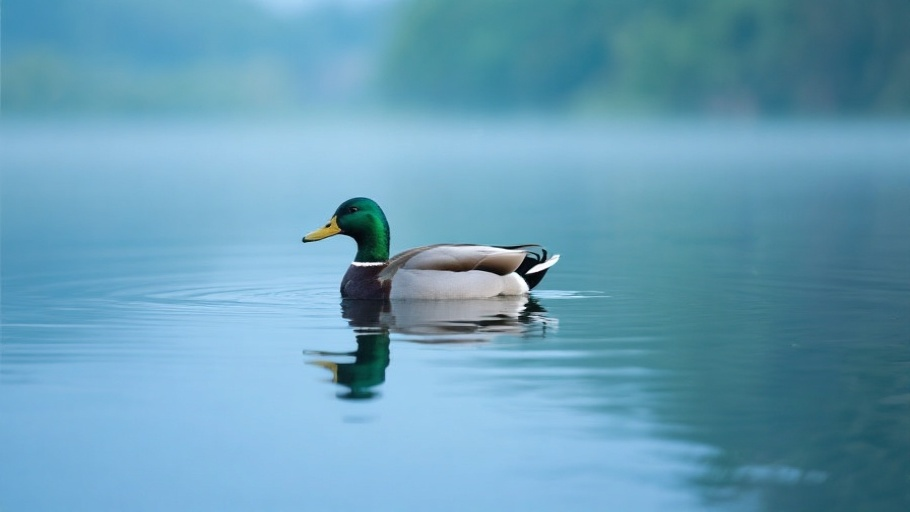 Duck (Mallard) in natural habitat