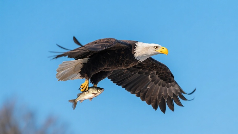 Eagle (Bald) in natural habitat