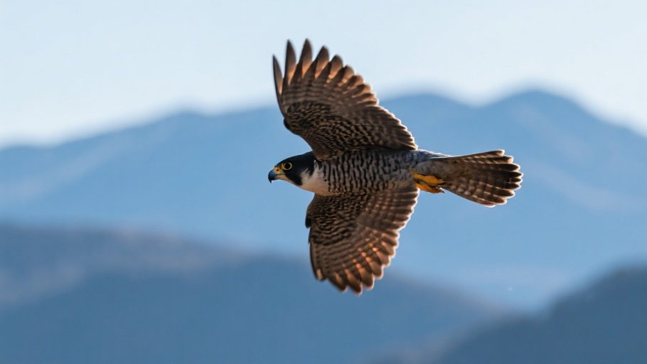 Falcon (Peregrine) in natural habitat