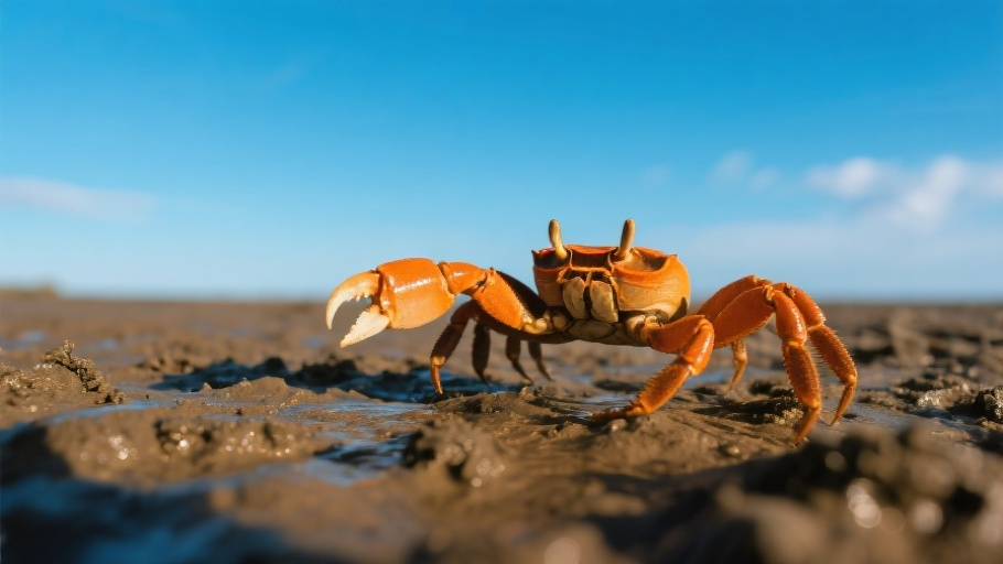 Fiddler Crab in natural habitat