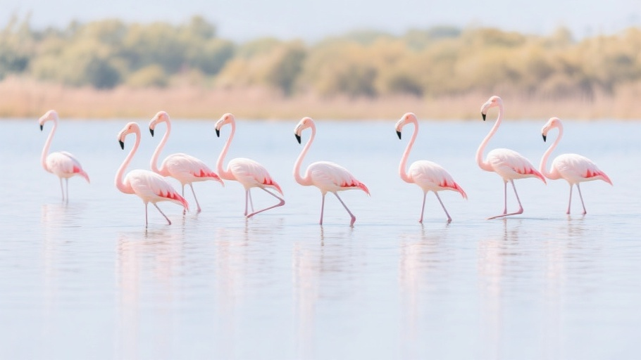 Flamingo (Greater) in natural habitat