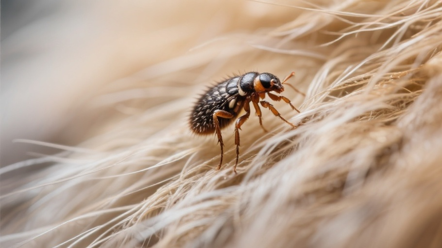Flea (Cat) in natural habitat