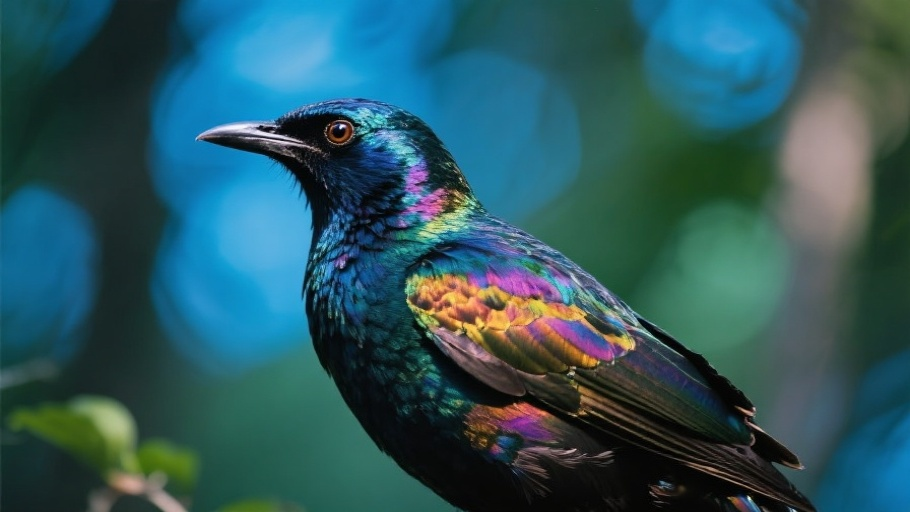 Grackle (Common) in natural habitat