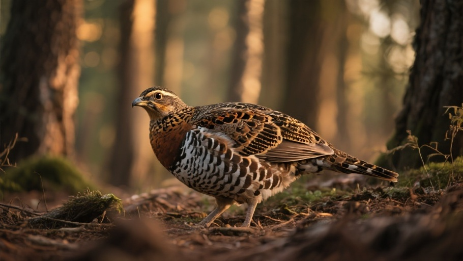 Grouse (Ruffed) in natural habitat