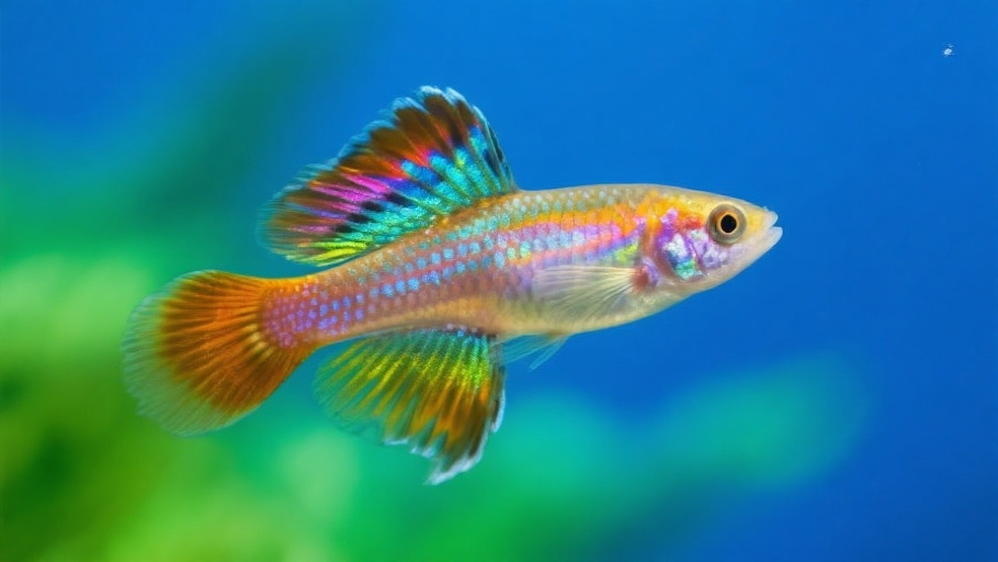 Guppy in natural habitat