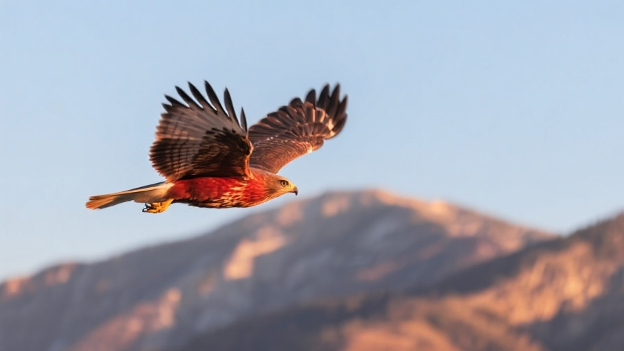 Hawk (Red-tailed) in natural habitat