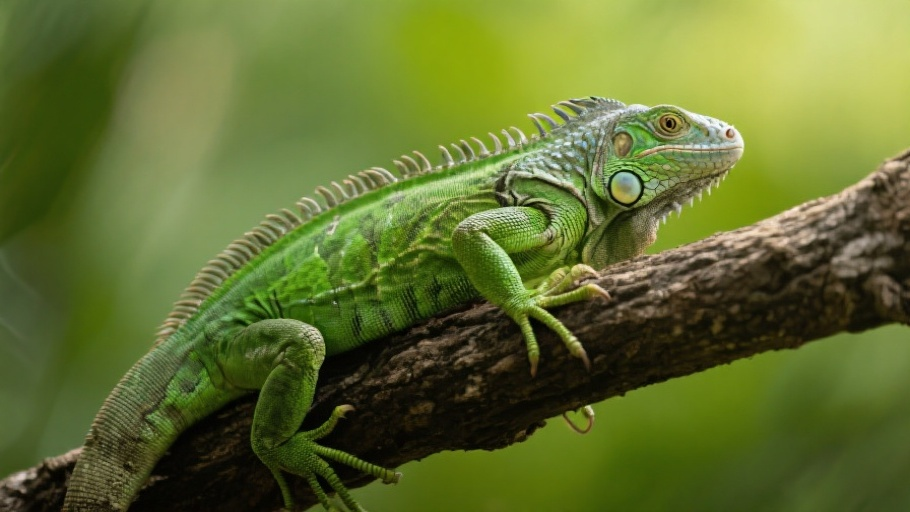 Iguana (Green) in natural habitat