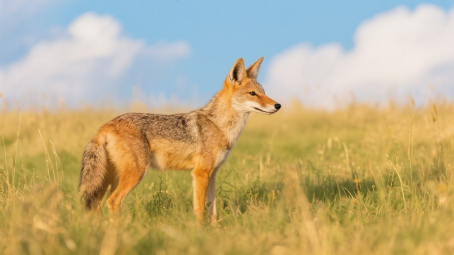 Jackal (Golden) in natural habitat