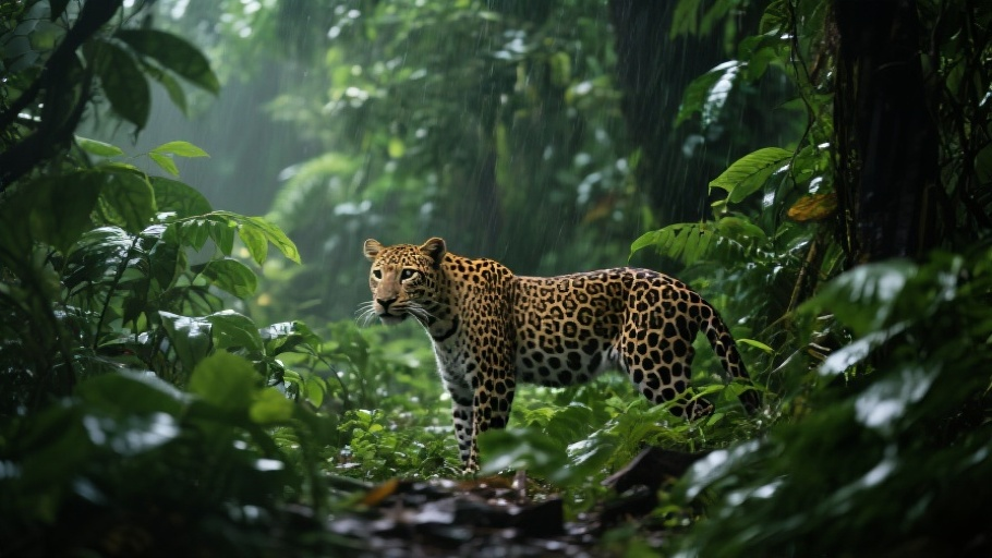 Jaguar in natural habitat