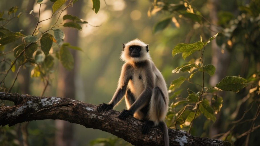 Javan Langur in natural habitat