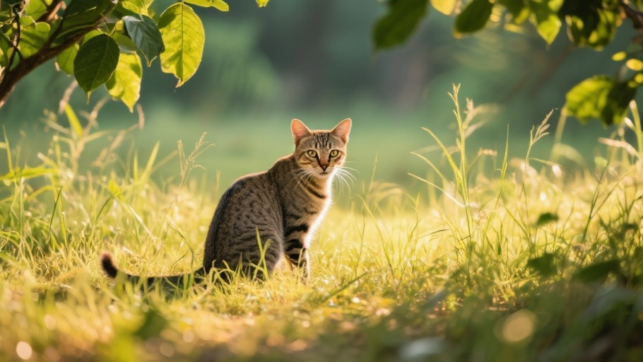 Jungle Cat in natural habitat