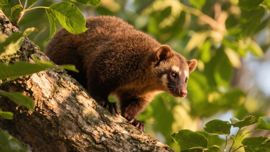 Kinkajou in natural habitat