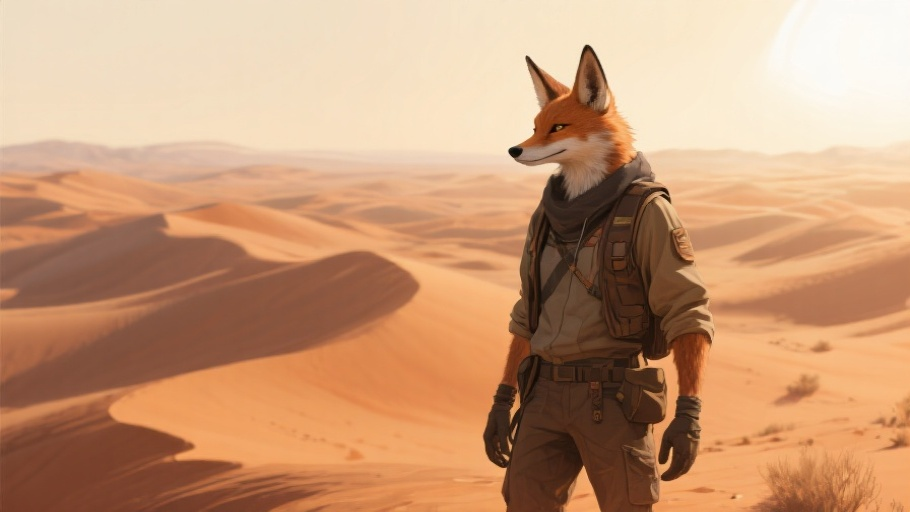 Kit Fox in natural habitat