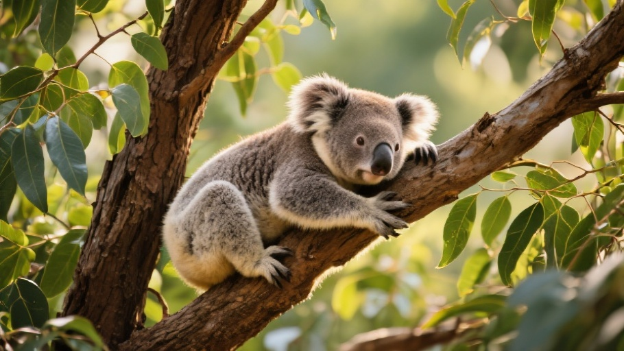 Koala in natural habitat