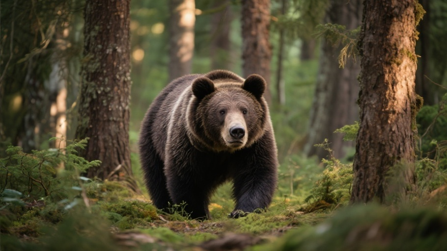 Kodiak Bear in natural habitat