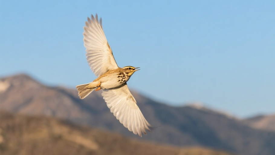 Lark (Eurasian Skylark) in natural habitat