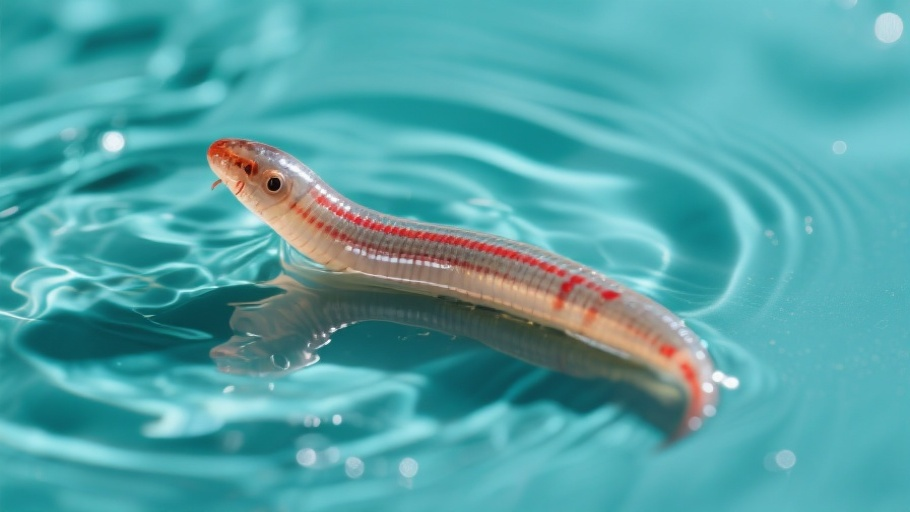 Leech (Medicinal) in natural habitat