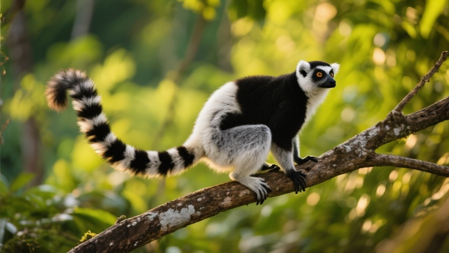 Lemur (Ring-tailed) in natural habitat