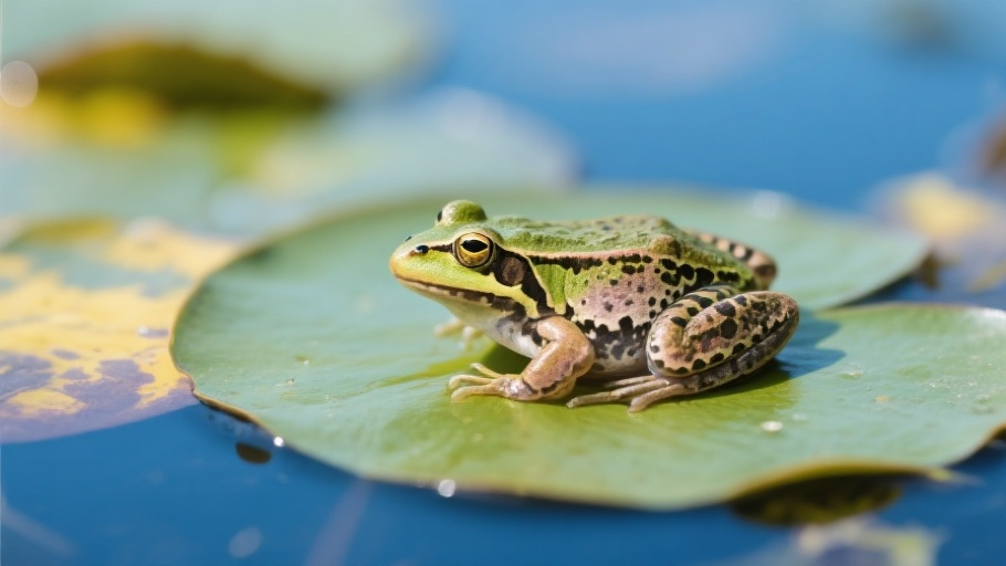Leopard (Northern Frog) in natural habitat