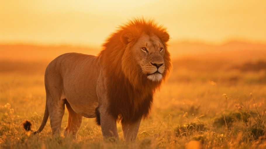 Lion (African) in natural habitat