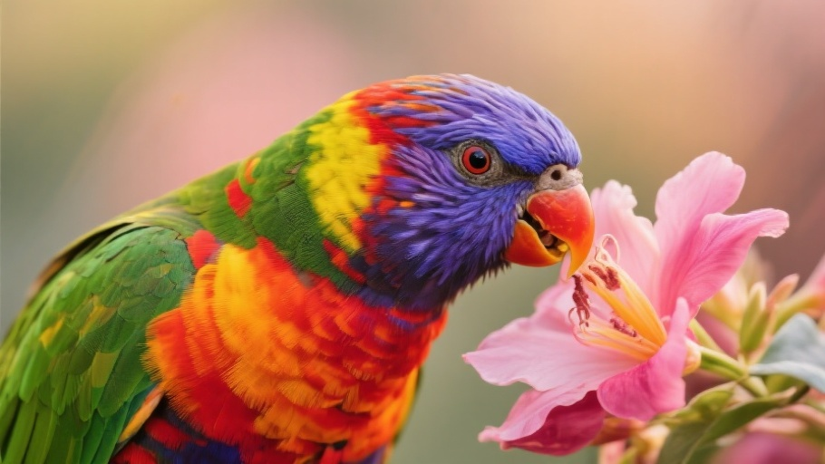 Lorikeet (Rainbow) in natural habitat