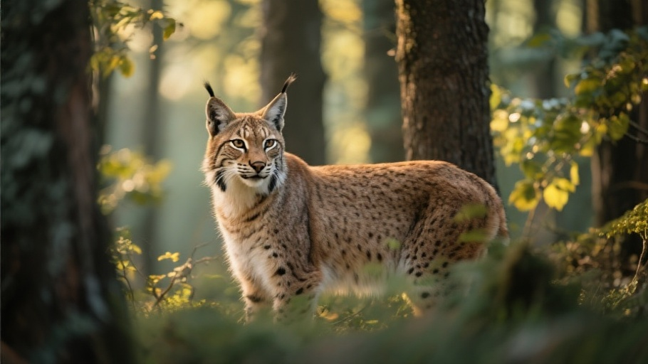 Lynx (Eurasian) in natural habitat