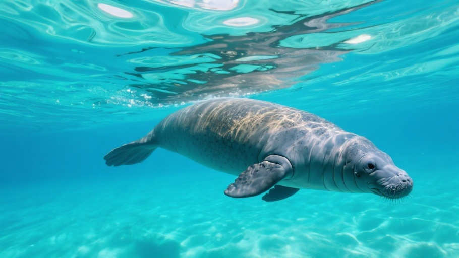 Manatee (West Indian) in natural habitat