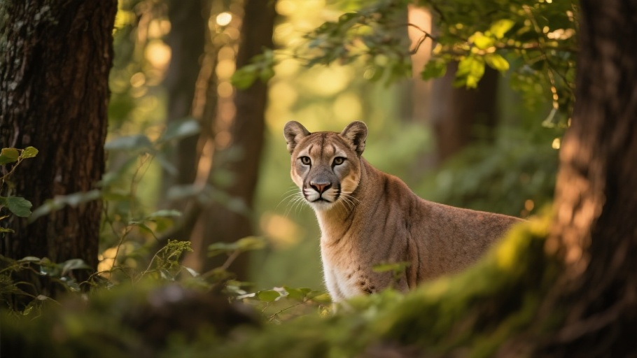 Mountain Lion in natural habitat