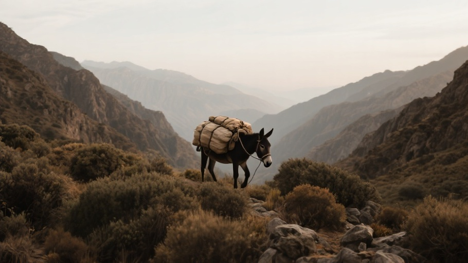 Mule in natural habitat