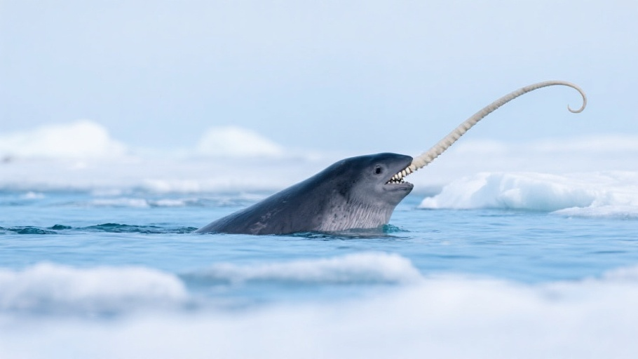 Narwhal in natural habitat