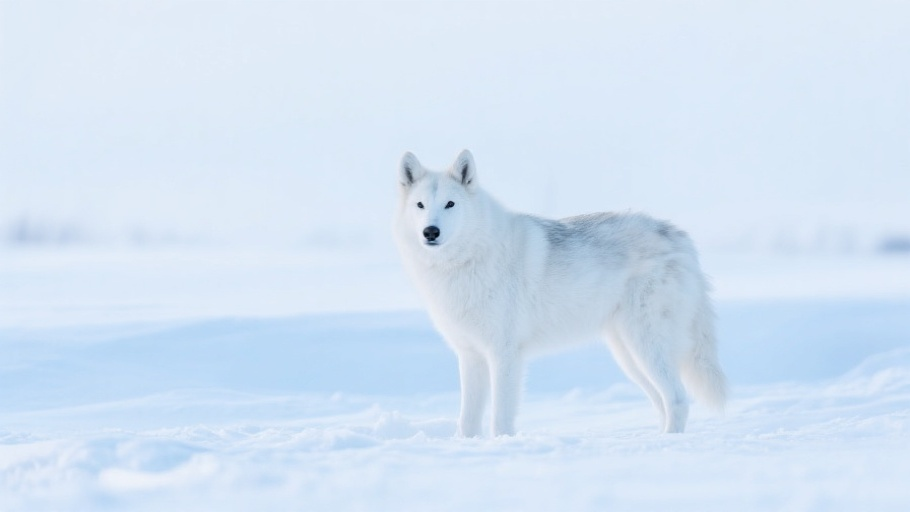Norwegian Elkhound in natural habitat