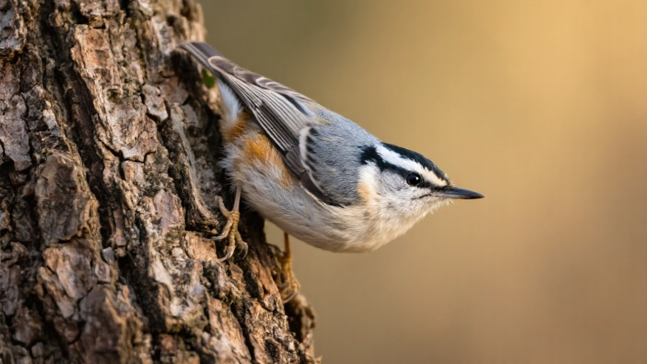 Nuthatch (White-breasted) in natural habitat