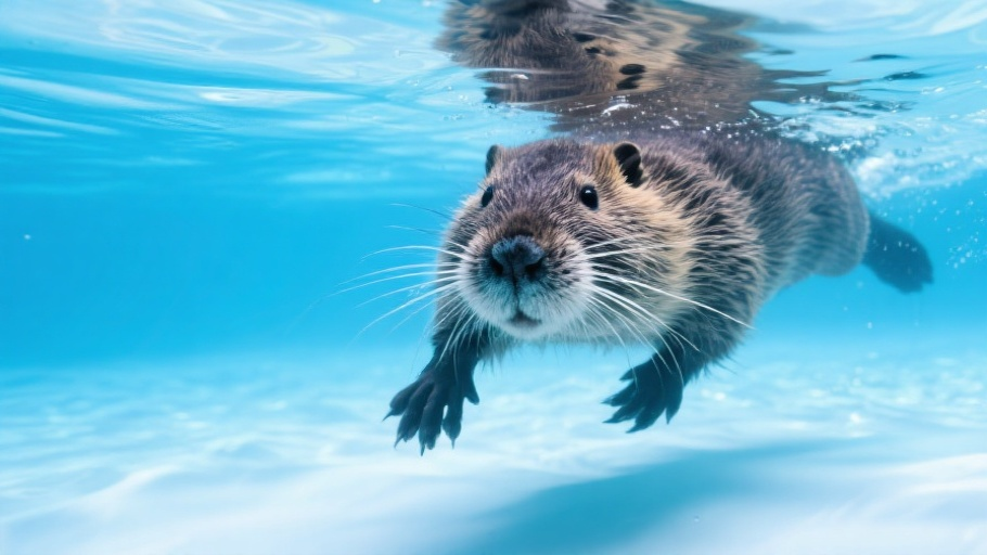 Nutria in natural habitat