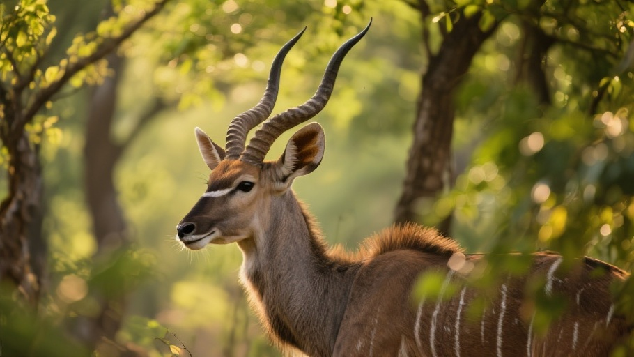 Nyala in natural habitat