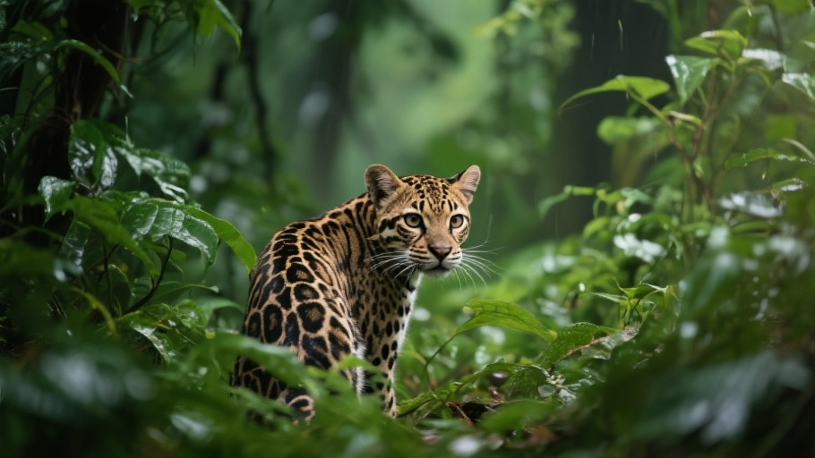 Ocelot in natural habitat