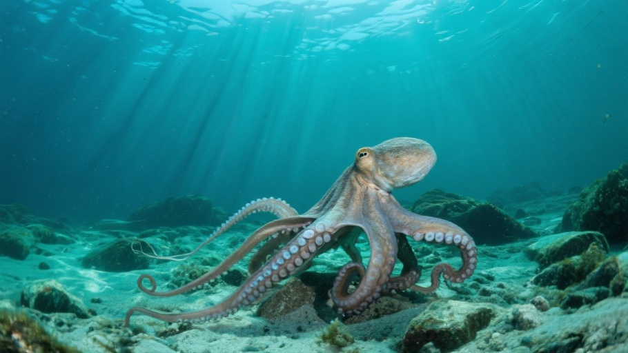 Octopus (Common) in natural habitat