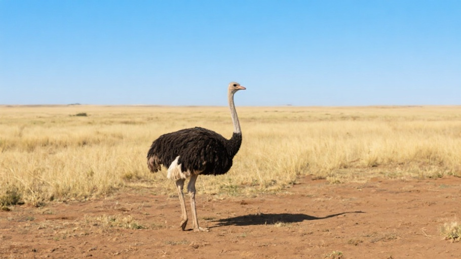 Ostrich (Common) in natural habitat