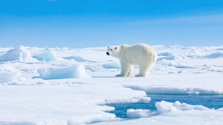 Polar Bear in natural habitat